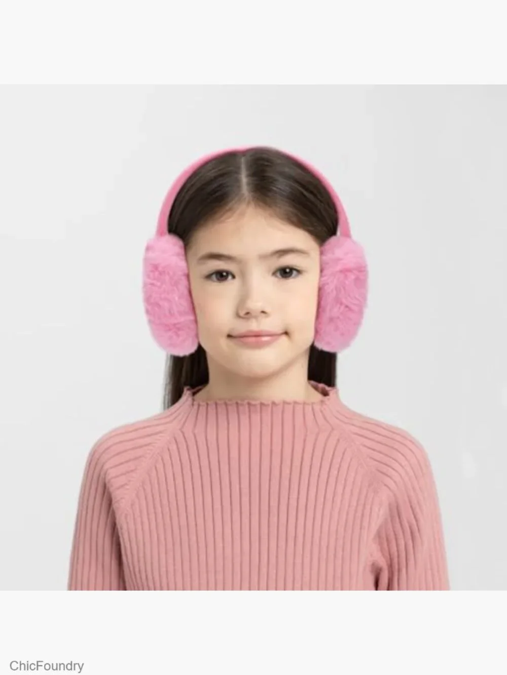 Kids Knit Unicorn Earmuffs and Gloves Set Plush Winter Ear Warmers Mittens